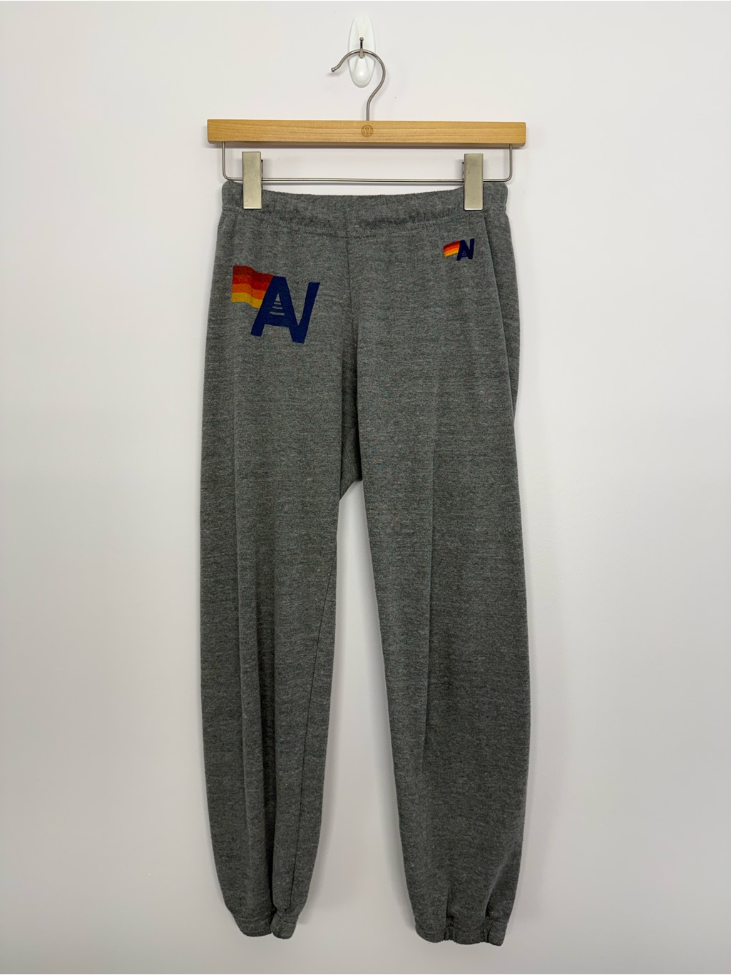 Aviator Nation Logo Sweatpants - Slate Size Xs 26” Inseam Gray